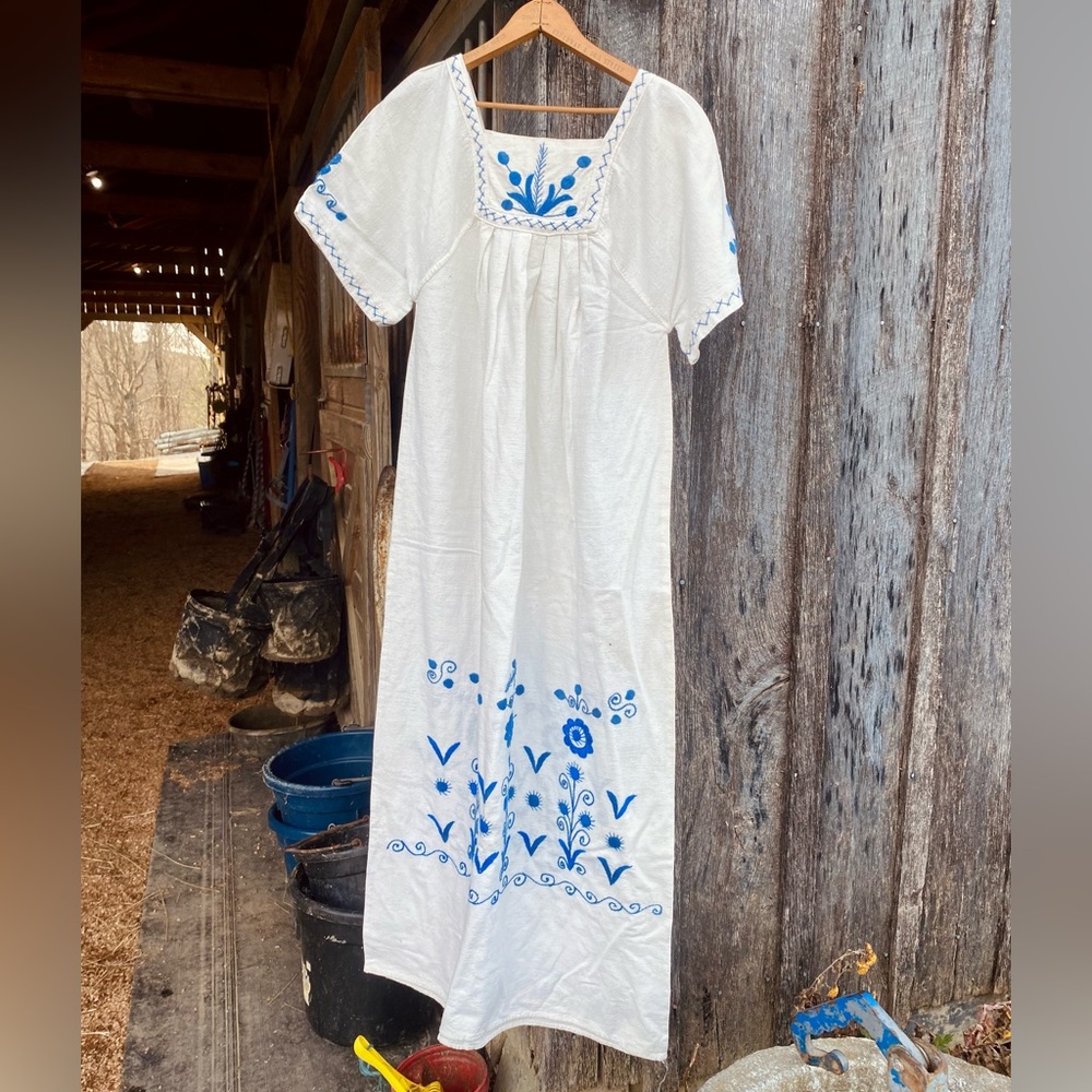 Womens Vintage Woven Dress